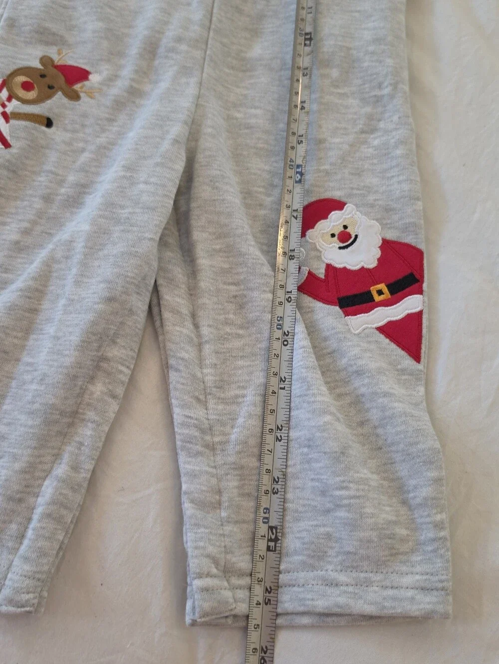 Good Lad Infant Boy's Christmas 2 piece Long Romper Overall NWOT 18m
